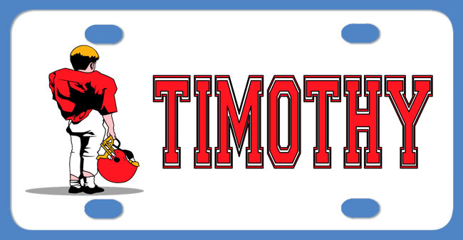 bike plate with child playing football