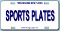 Sports Theme Bike Plates