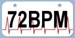 heart beat bicycle license plate