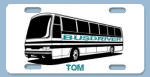 bus driver license plate