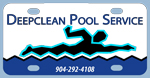  pool service or swimmer on bicycle license plate