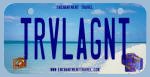 beach scene license plate