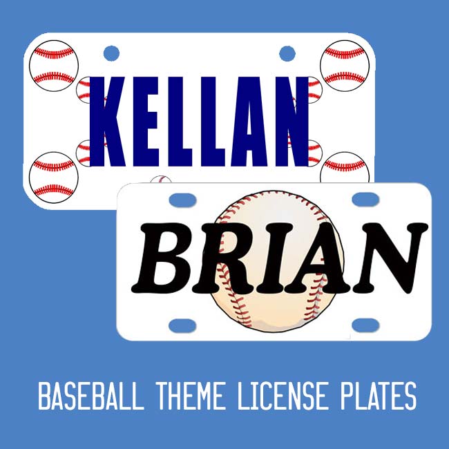 Personalized Sports Theme License Plates and Bike Plates