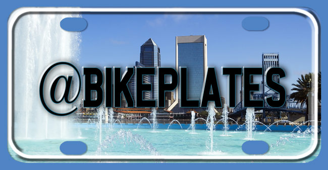 Custom Jacksonville Florida Design License Plates and Bike Plates