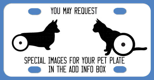 Add Pet Handicap symbols to your license plate