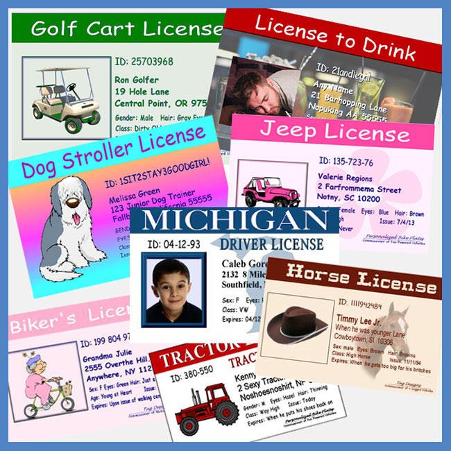 Joke Driver's Licenses